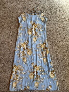 reformation blue halter dress Reformation Jovelle Dress 0 in Blue